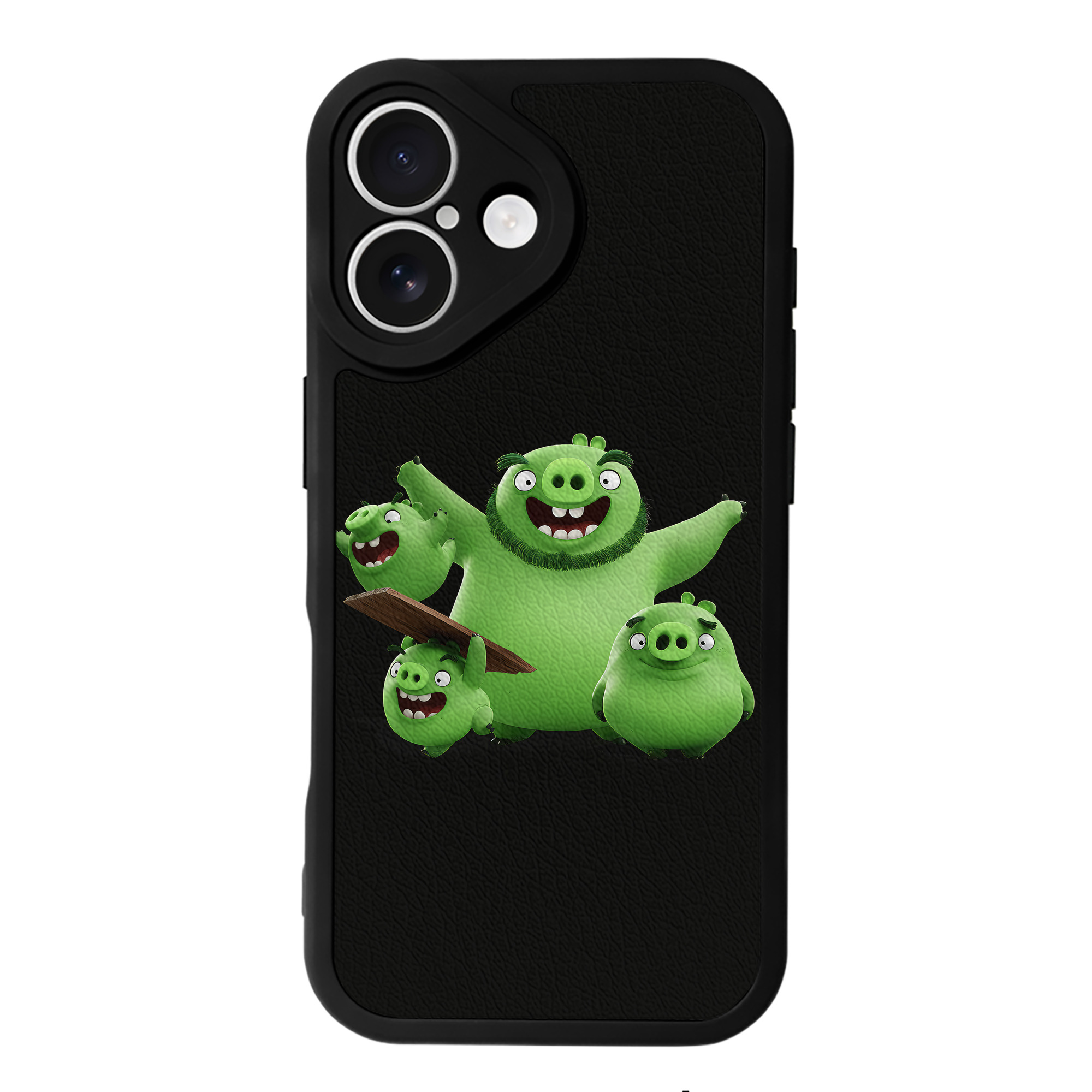 （画像用） Angry Birds アングリーバード 【iPhone 16シリーズ対応】シリコンスマホケース（レザー調） 材質：シリコン
